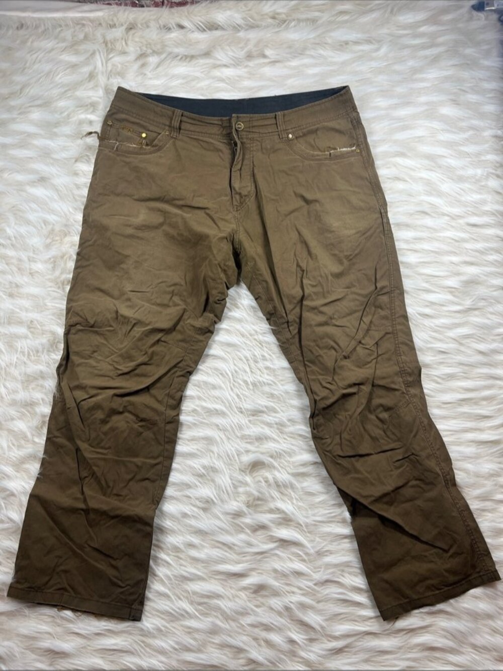 Kuhl Western Brown Hiking Pants 40x32 Straight Leg
